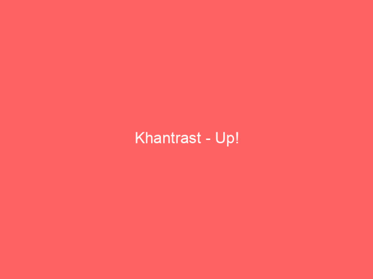 Khantrast - Up!